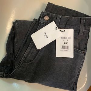 Celine jeans, size 27, charcoal black